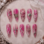 Y2K Cross Butterfly Heart 3D Press On Nails — image 2